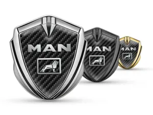 MAN Badge Autoadesivo Disegno Max Inox